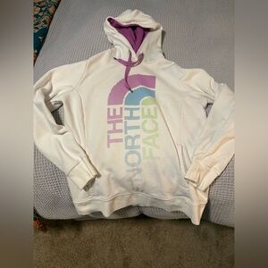 The North Face Women’s Large Hooded Sweatshirt Hoodie White